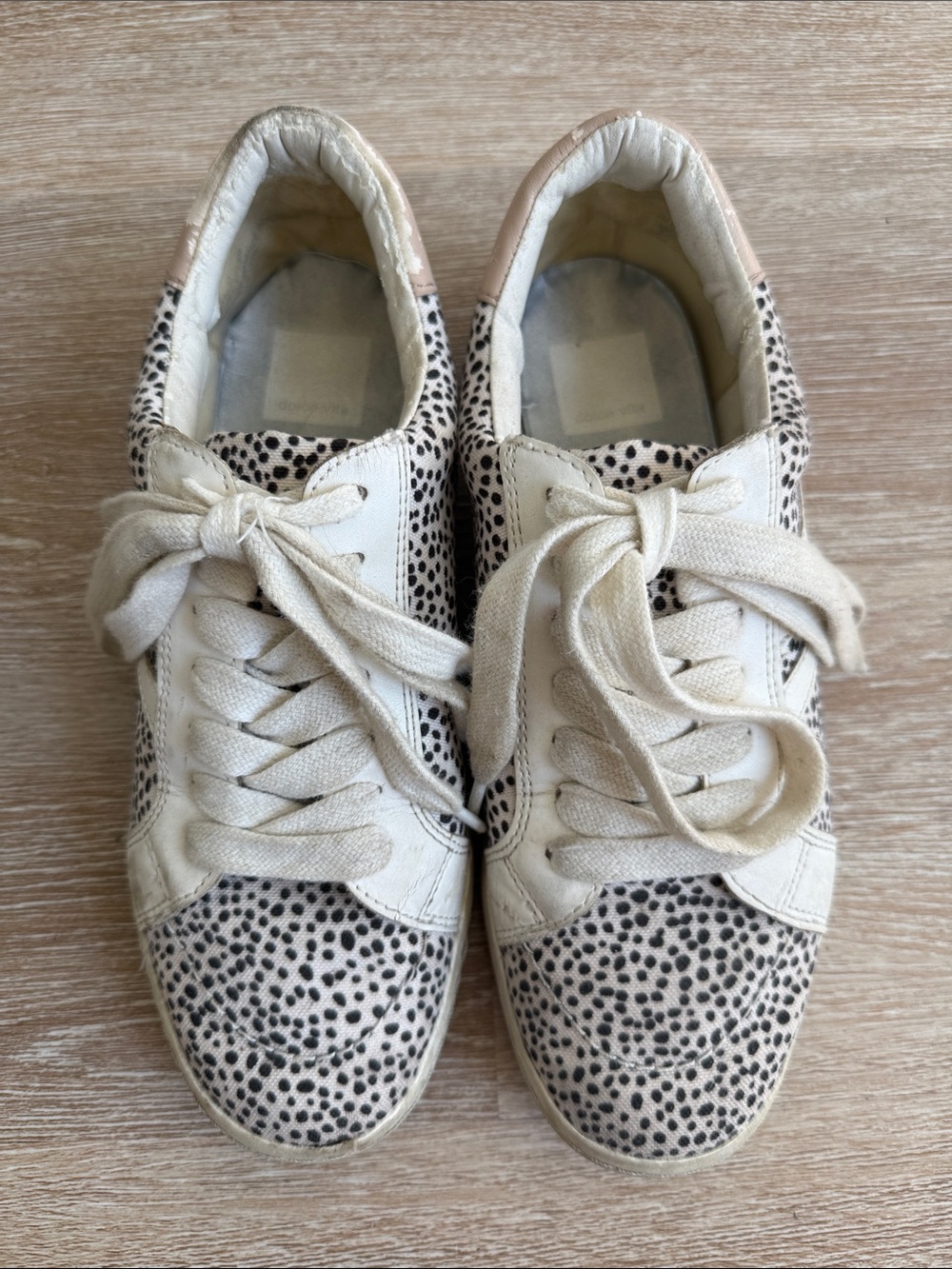 Dolce Vita Neo Arrow Leopard Canvas Sneakers Sz 8